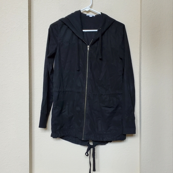 Std James Perse L/S Military Style Hooded Jacket.Size 1 (Small)